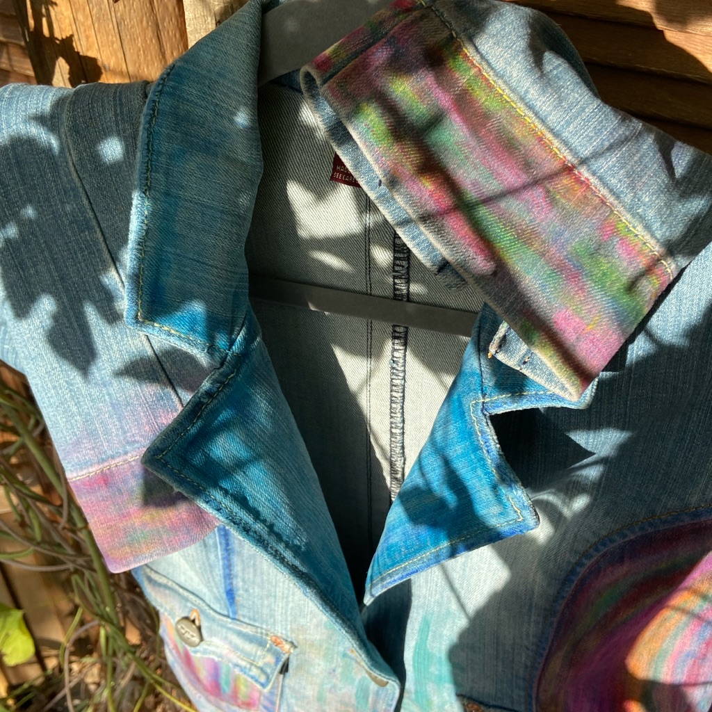 All American Girl Wax Jeans Reimaged Hand Painted One Of A Kind